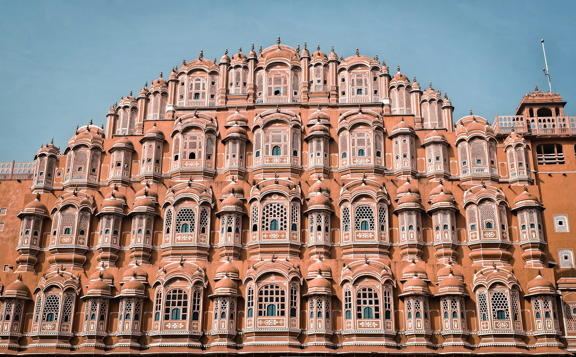 Hawa Mahal facade in Jaipur, Rajasthan, India